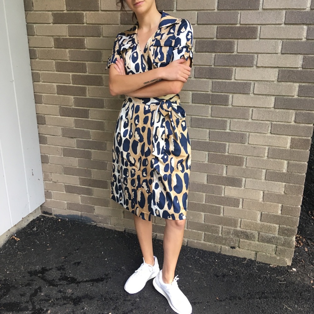 Diane Von Furstenberg Leopard Print Dress
